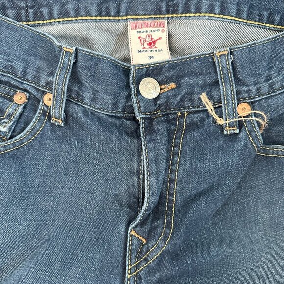 TRUE RELEGION STRAIGHT MENS JEANS - LIKE NEW - Picture 6 of 11